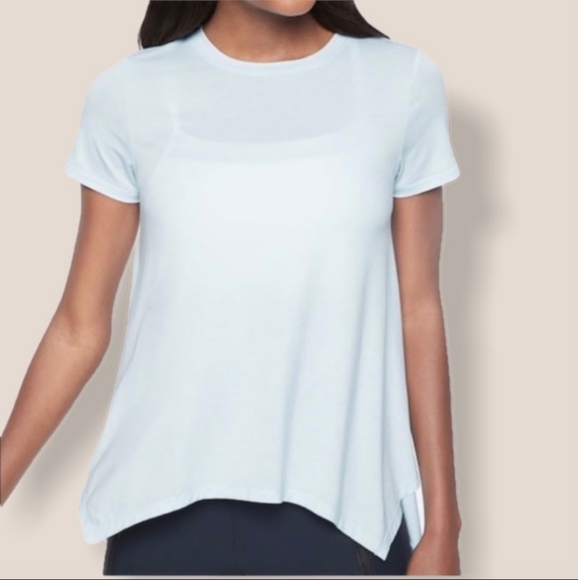 Athleta Tops - Athleta blue short sleeve crew neck T shirt L EUC